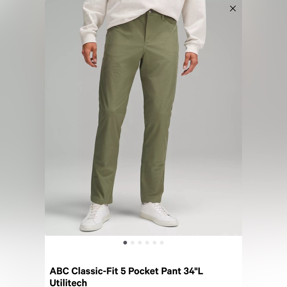 Lululemon ABC Classic-Fit 5 Pocket Pant 34"L
Utilitech